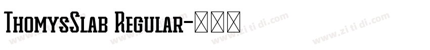 ThomysSlab Regular字体转换